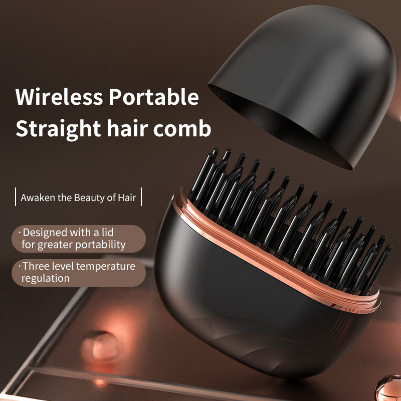 USB Rechargeable Mini Hair Straightening Comb